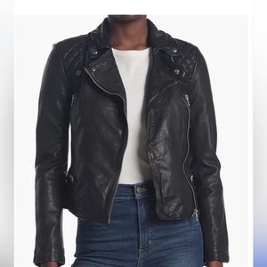 All Saints Catch Leather Biker Jacket
